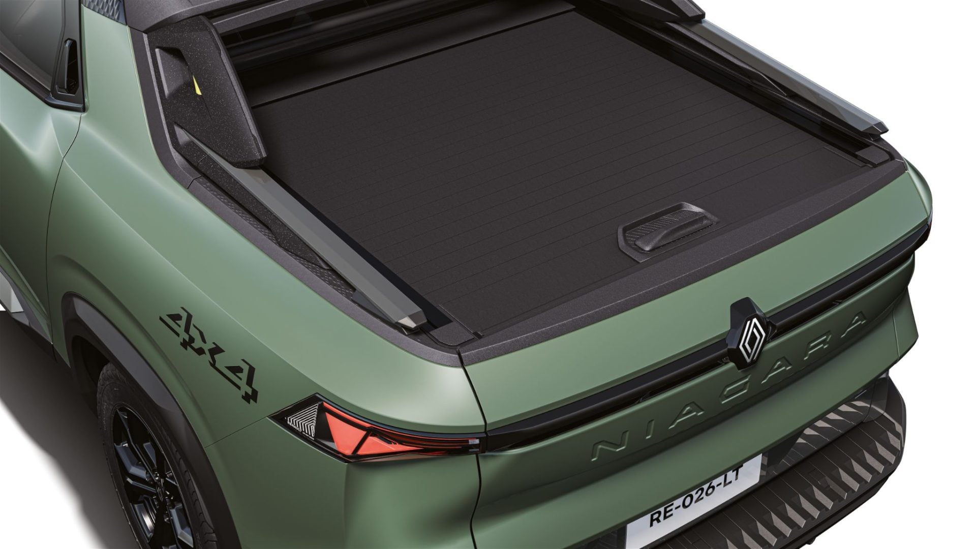 Renault Niagara Outsider 2027 verde cobertura da caçamba