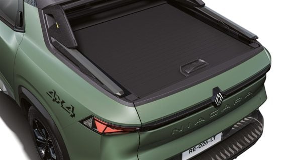 Renault Niagara Outsider 2027 verde cobertura da caçamba