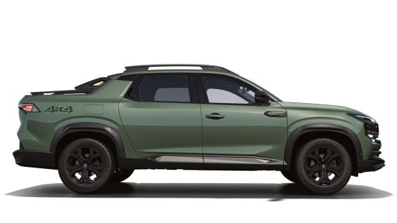 Renault Niagara Outsider 2027 verde lateral