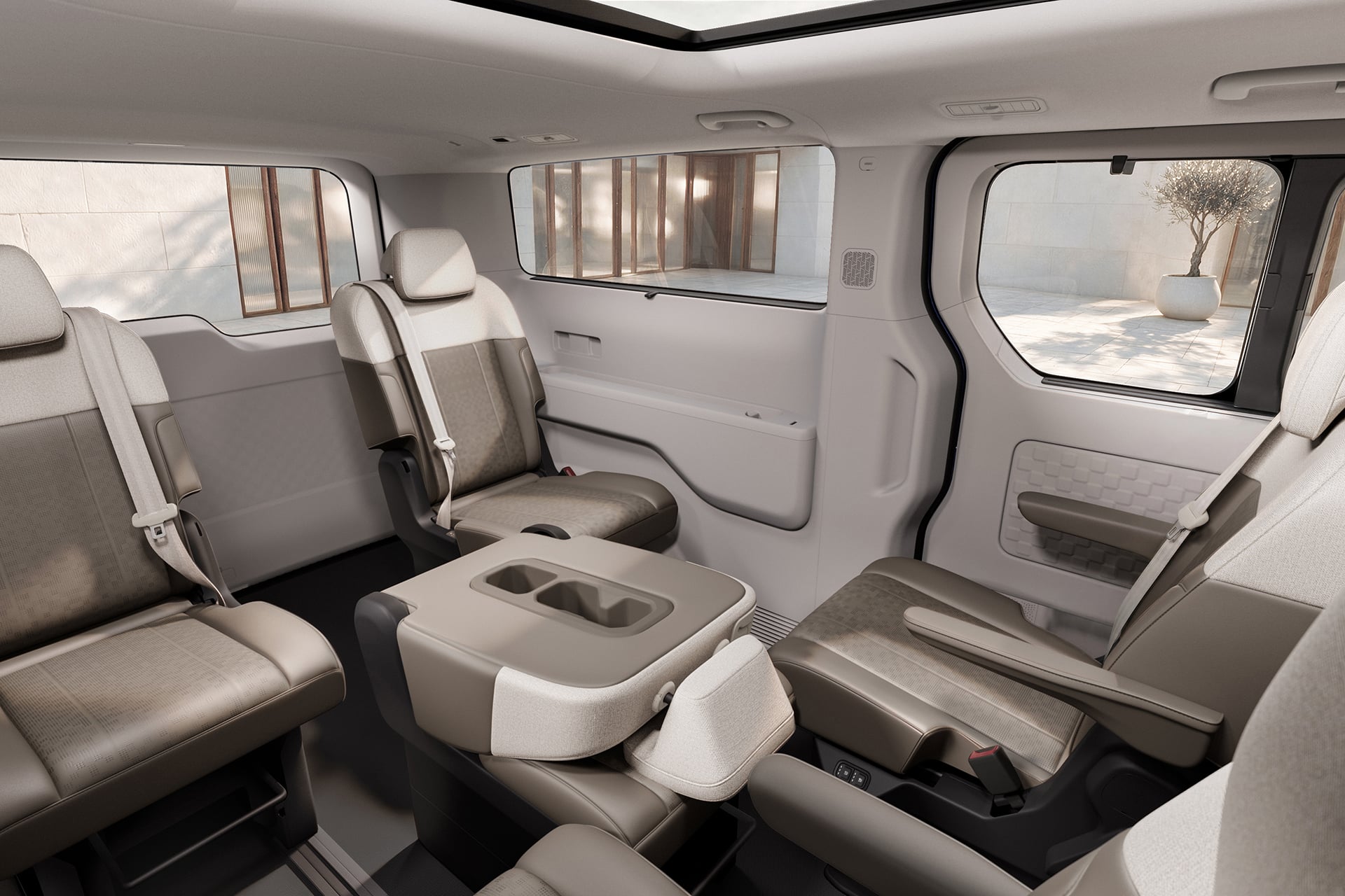 The Kia PV7 Passenger driver seat and interior space (1)