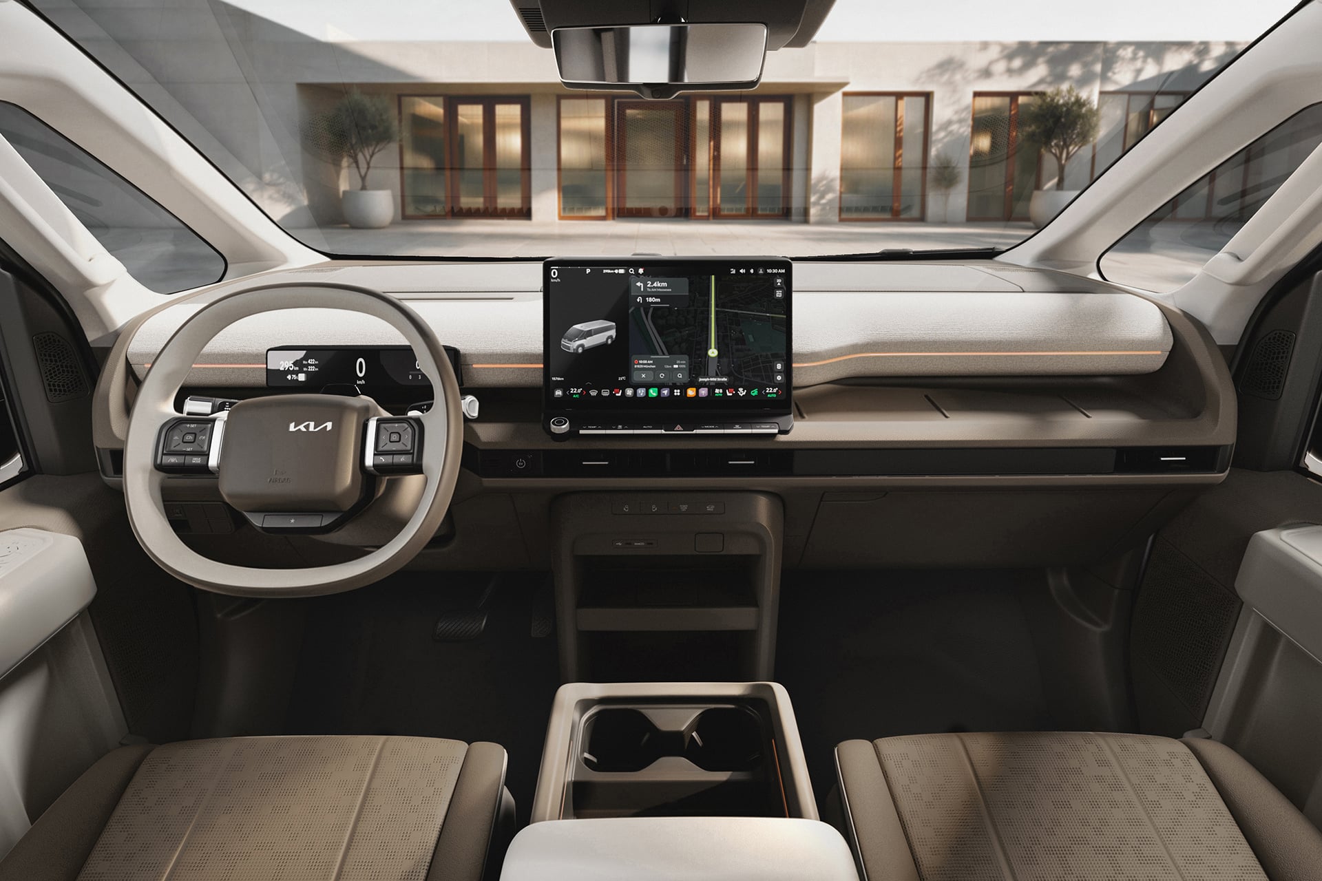 The Kia PV7 Passenger driver seat and interior space (3)