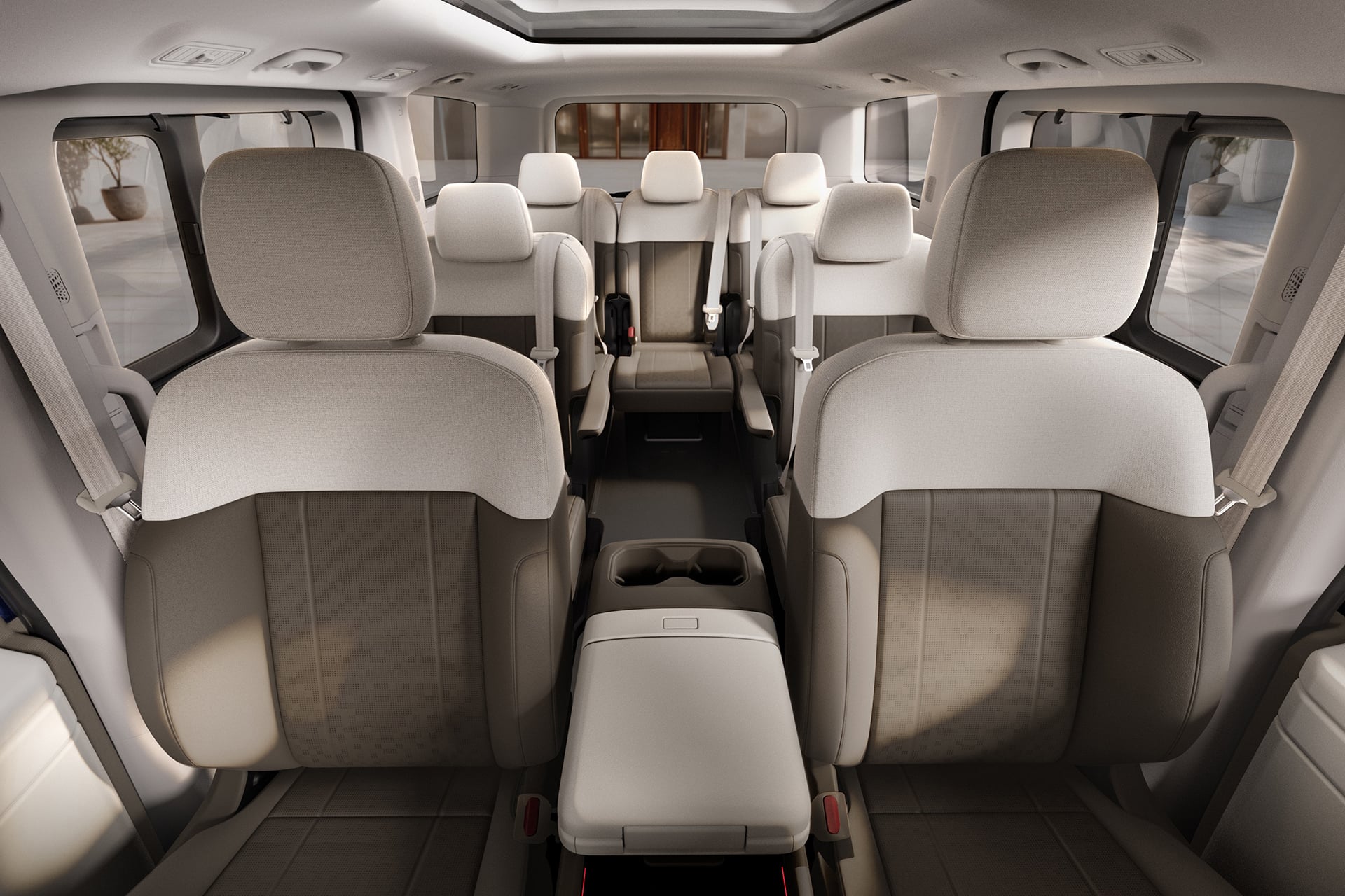The Kia PV7 Passenger driver seat and interior space