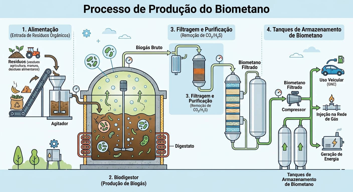 GRÁFICO PRODUÇÃO BIOMETANO Google Gemini