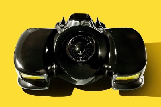 Batmóvel de Batman O Retorno de 1992 traseira