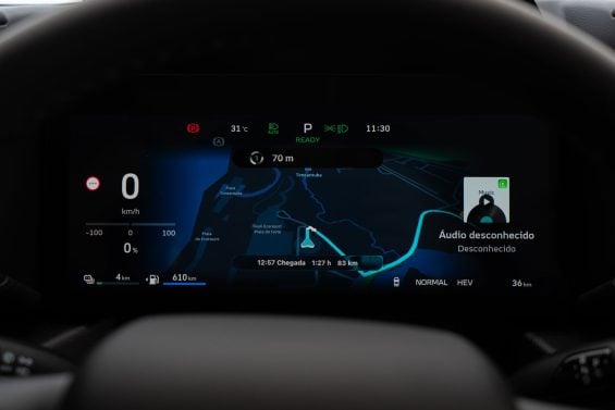 GWM Haval H7 interior painel digita mapa