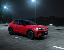 Volkswagen Tera High Pacote Outfit vermelho frente em movimento