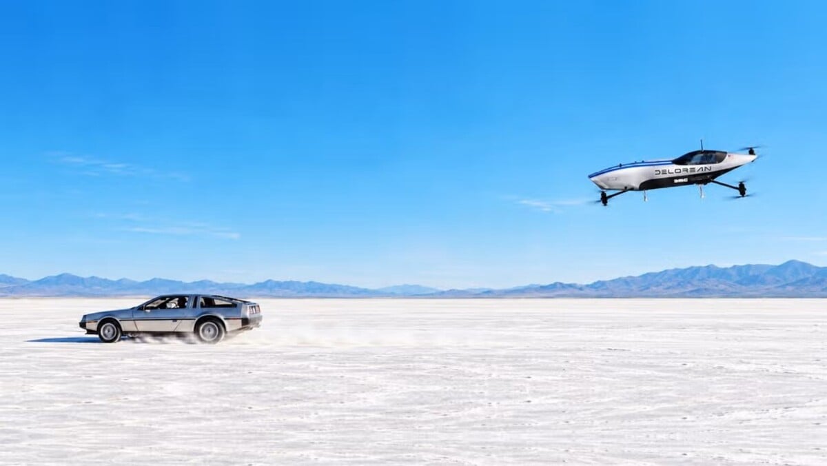delorean carro voador 2