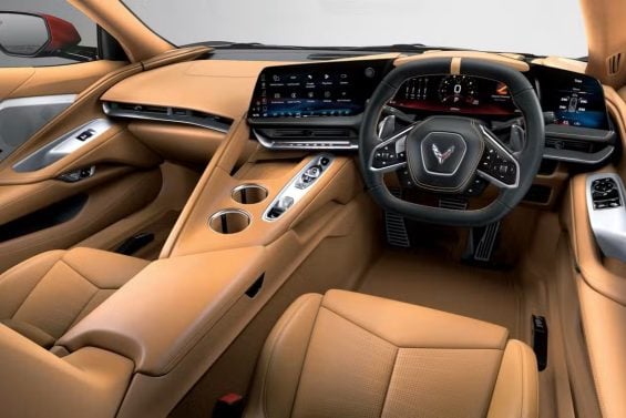 Corvette C8 Stingray conversível V8 Tourer interior