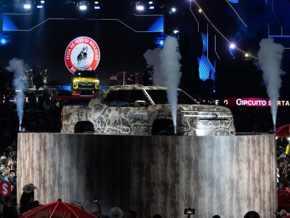 Volkswagen Amarok nova geração camuflada em Barretos