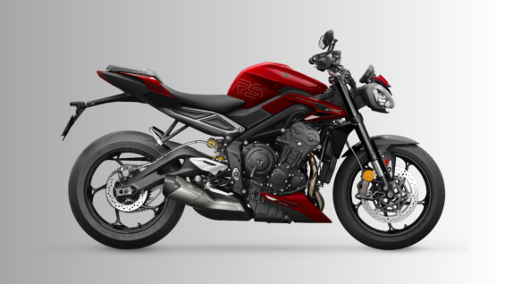 Triumph Street Triple 765 Carnival Red e Granite
