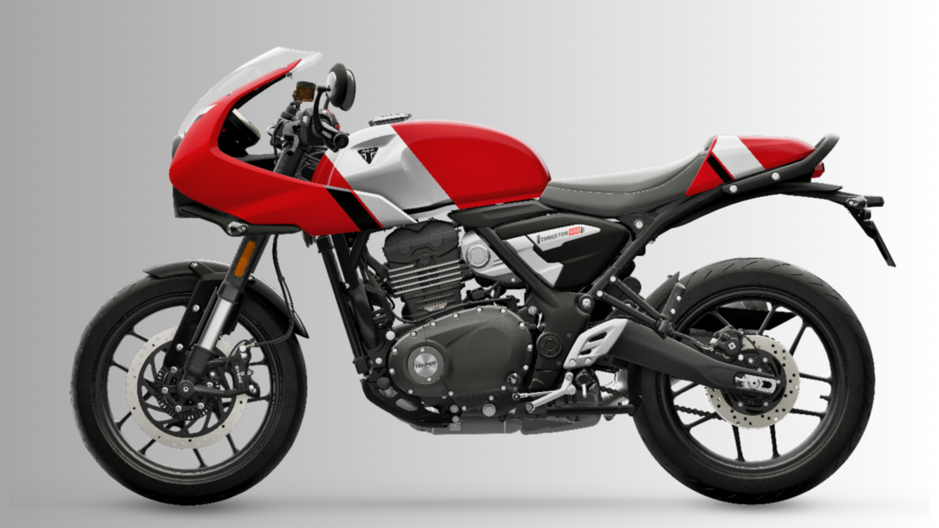 Triumph Thruxton 400 Carnival Red
