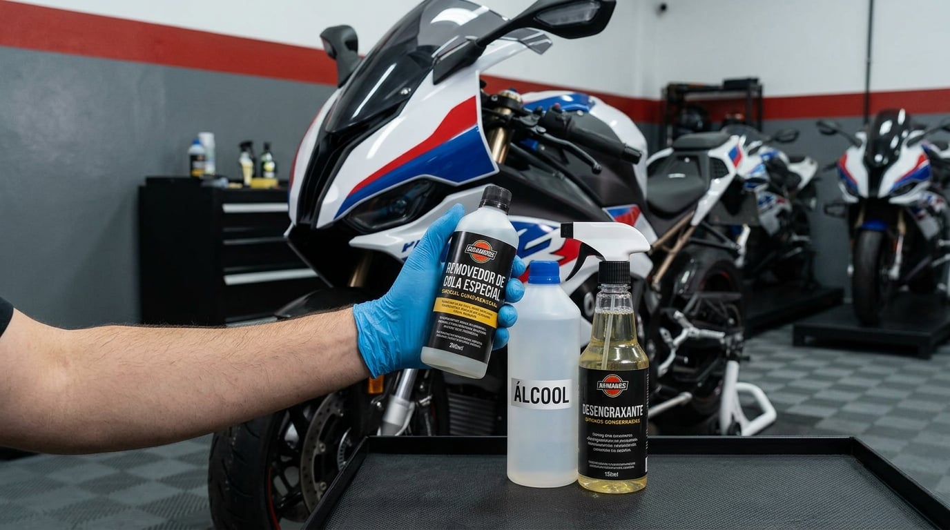 Como tirar adesivo de moto (1)